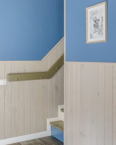 Longmere floating timber stair